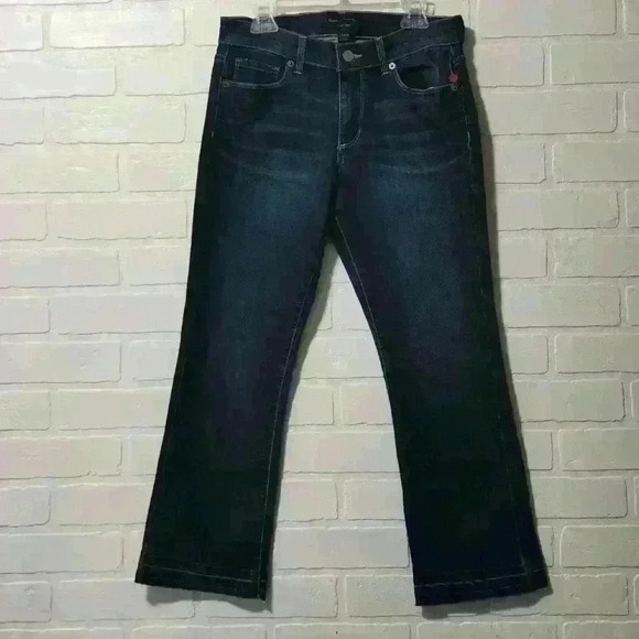 New Banana Republic Flare Crop Jeans Size: 24/00P #0050 - Picture 1 of 10